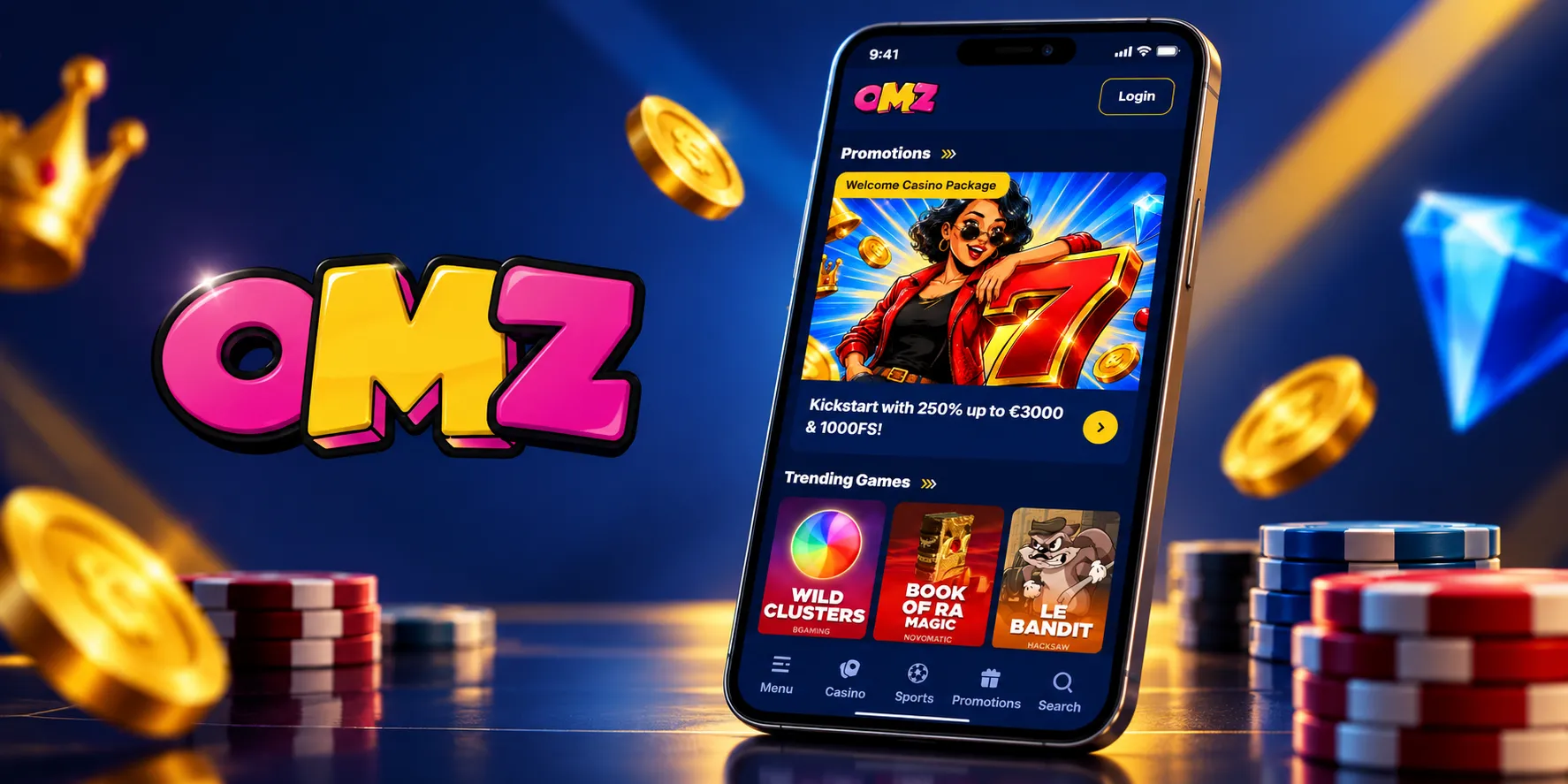 OhMyZino Casino app-skjermbilde